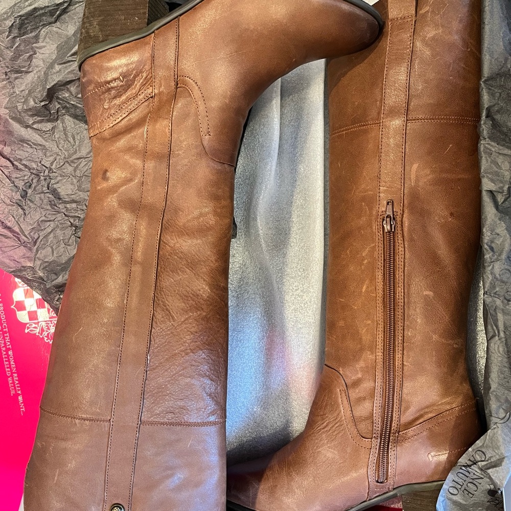 Italian made leather boots